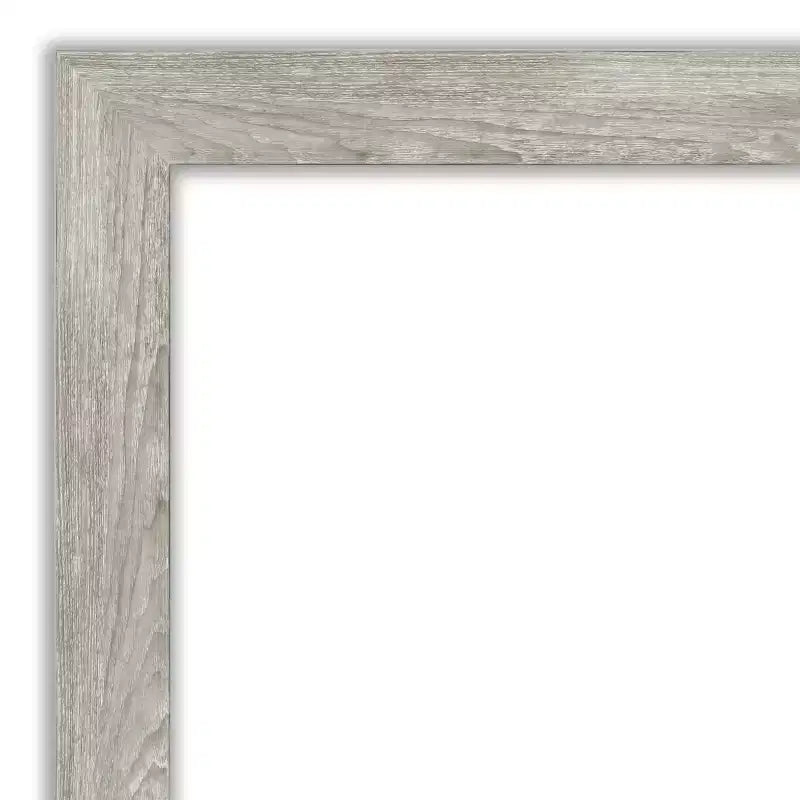 Specchio da parete rettangolare incorniciato Dove Graywash, 46" x 36"
