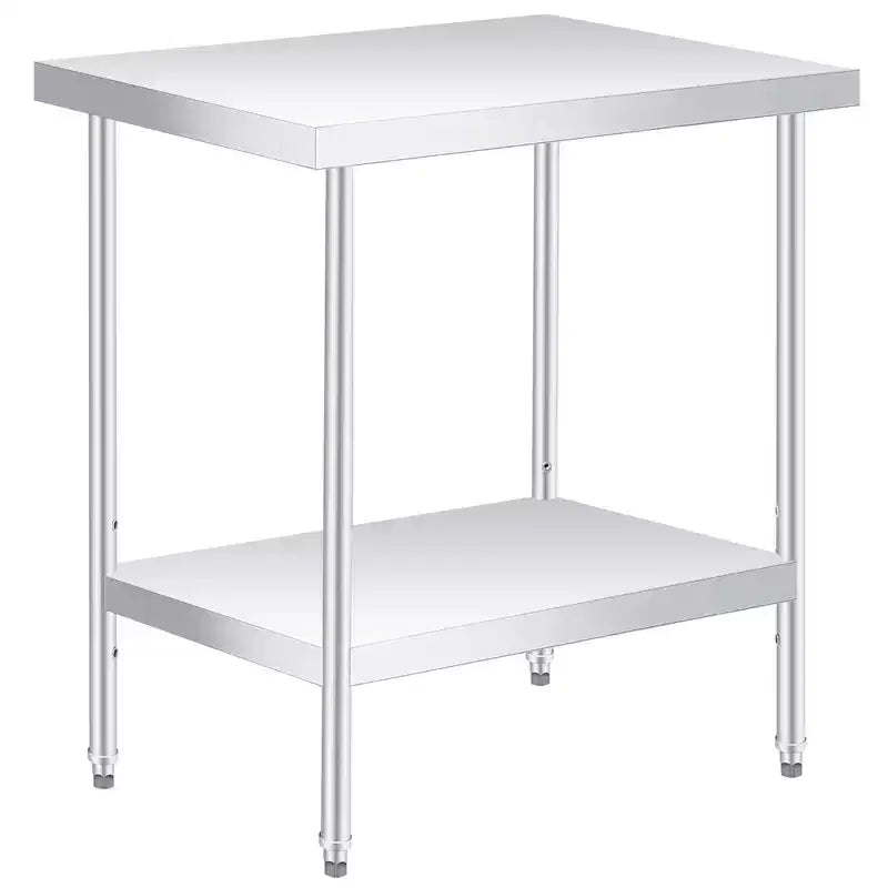 Acekool 30 x 24 Inch Stainless Steel Work Table with Lower Shelf