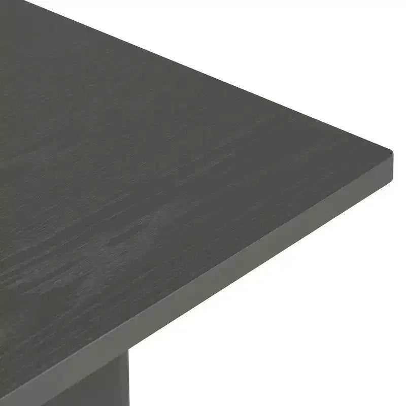 Tavolo da pranzo rettangolare da 60", Grigio / Legno naturale lavato, Posti a sedere per 6