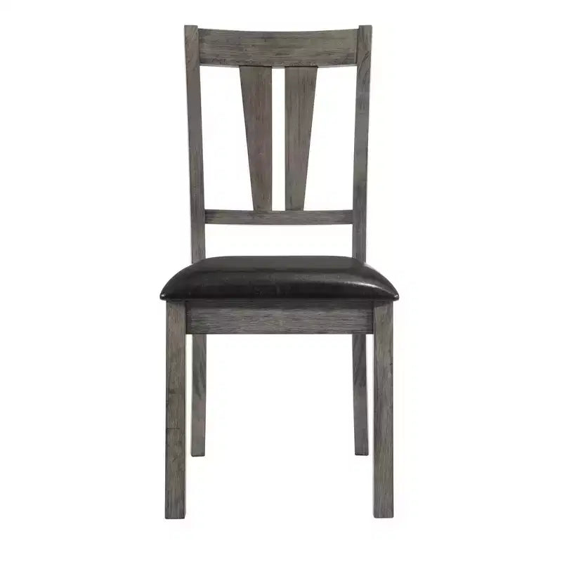 Set da pranzo quadrato in rovere grigio da 5 pezzi, 4-6 posti a sedere