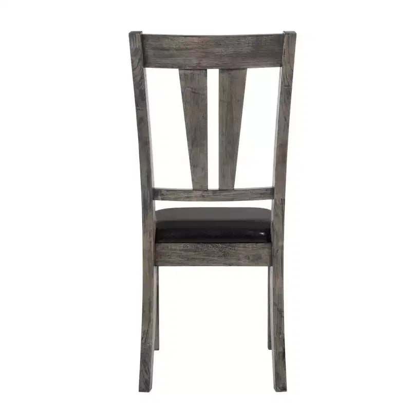 Set da pranzo quadrato in rovere grigio da 5 pezzi, 4-6 posti a sedere