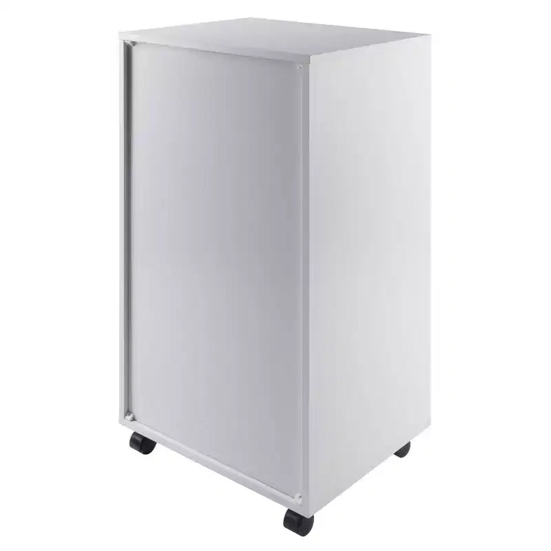 Cassettiera a 7 cassetti con rotelle, nero/bianco, unità singola