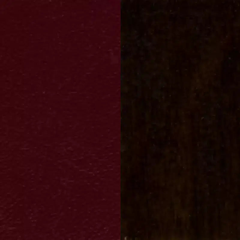 Sedia con schienale a doghe verticali, struttura in legno, seduta in vinile/legno, 1 posto