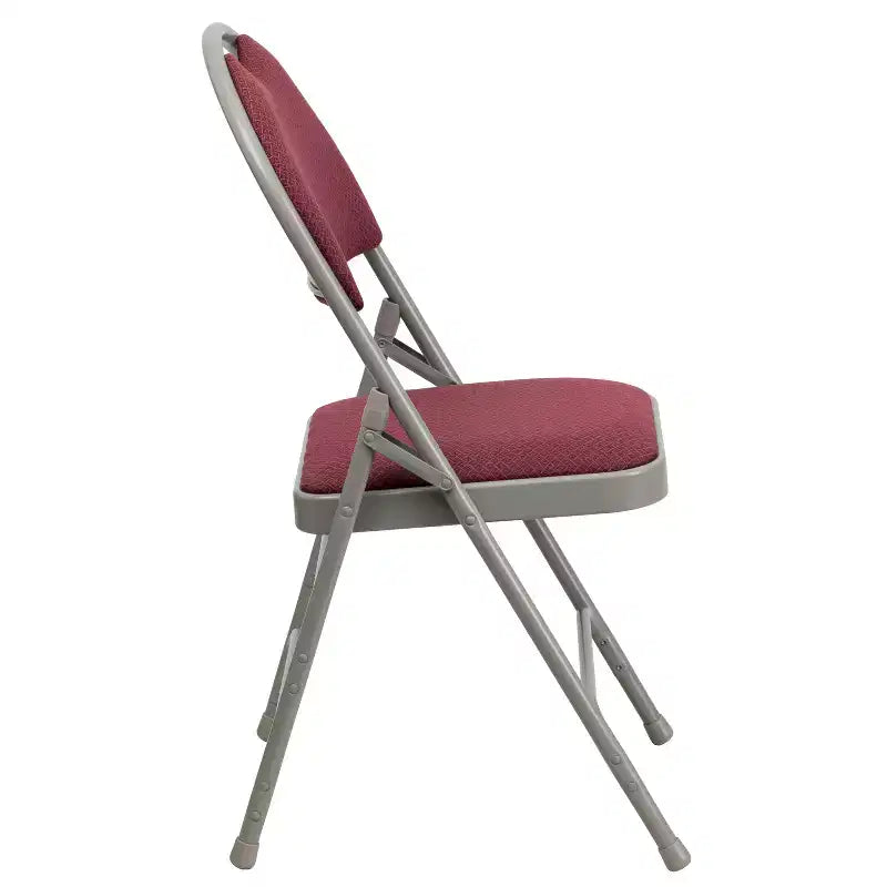 Sedia pieghevole in metallo imbottita, vari colori/telai, set da 2