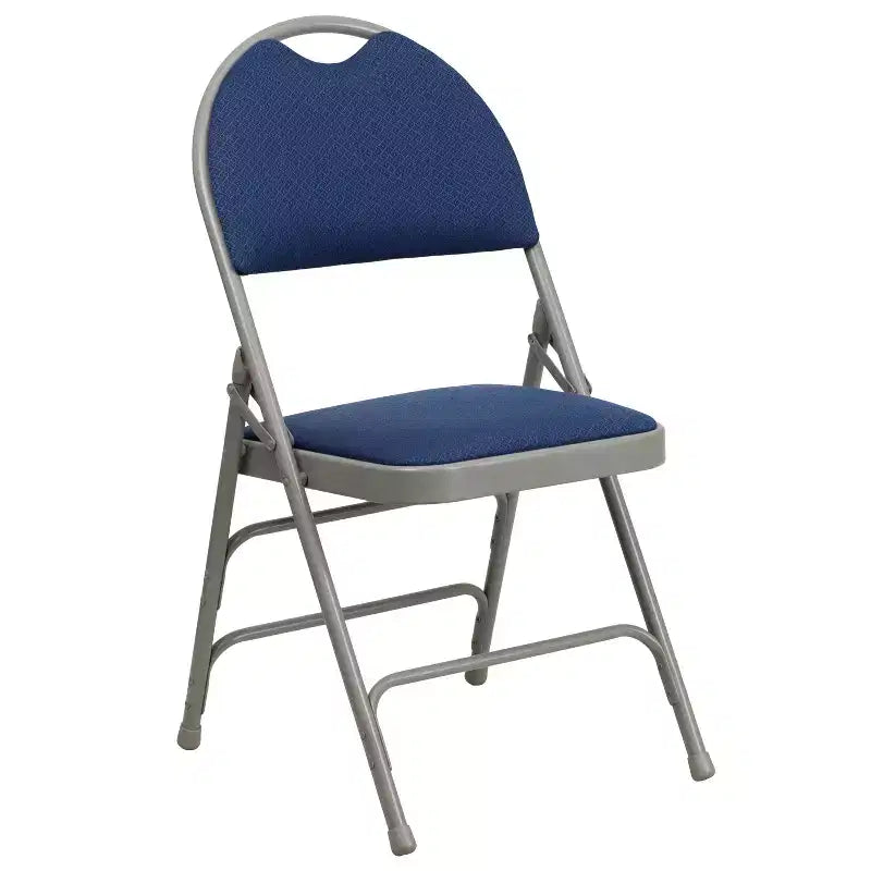 Sedia pieghevole in metallo imbottita, vari colori/telai, set da 2