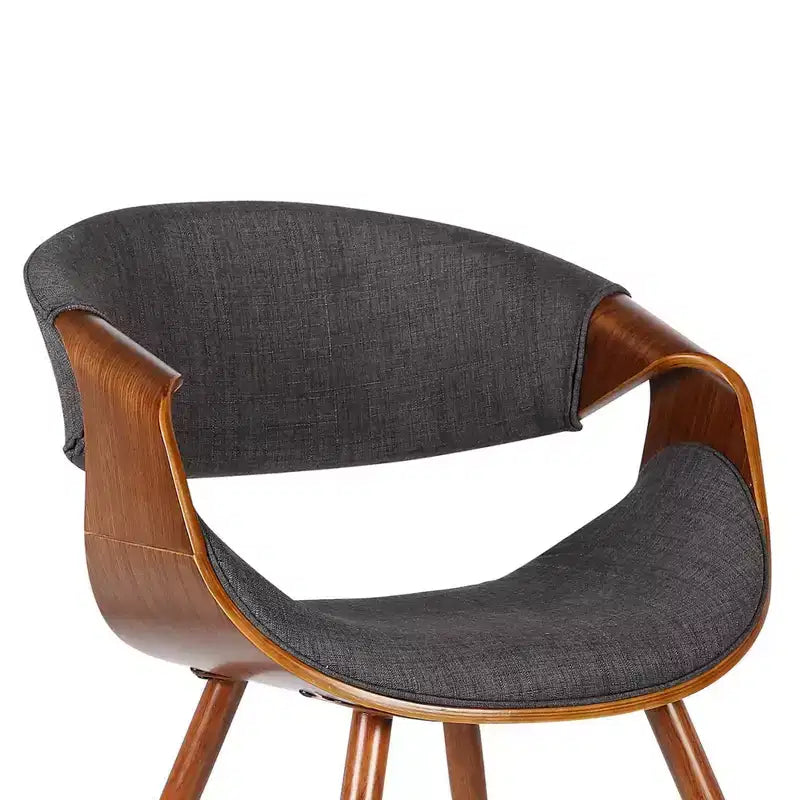 Sedia da pranzo di metà secolo, Noce/Blu e Noce/Carbone, 1 posto a sedere