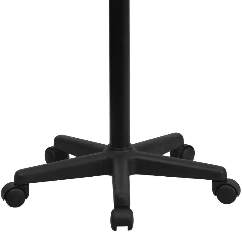 Scrivania mobile per laptop, nera/noce rustico, per 1 persona
