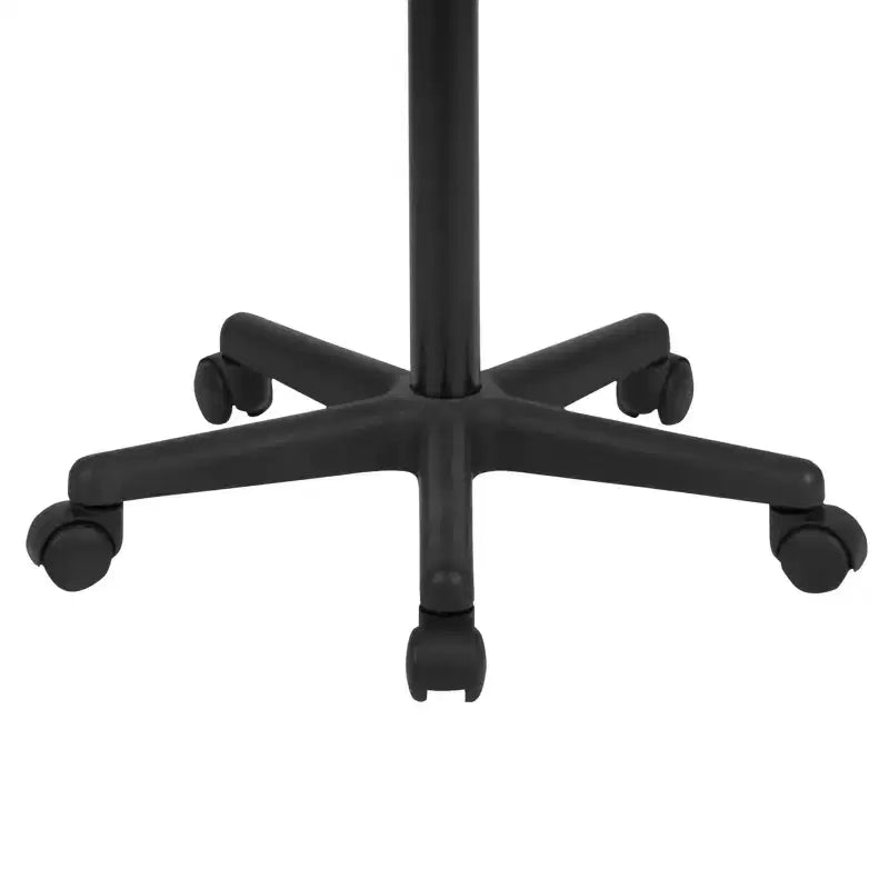 Scrivania mobile per laptop, nera/noce rustico, per 1 persona
