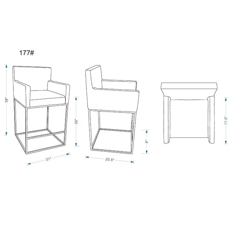 Sgabello da bar altezza bancone in metallo crema/grigio, schienale quadrato, 1 posto a sedere